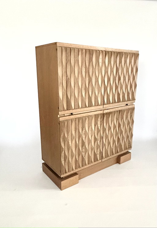 Vintage Cabinet/Bar Brutalist Decoene