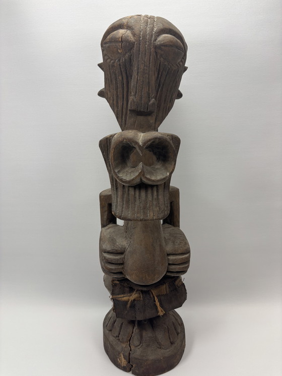 Image 1 of Estatua de Songye Nkisi – República Democrática del Congo – Auténtica pieza de arte tribal (60 cm)