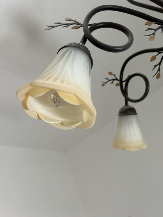 Lampadario in ferro battuto (photo 4 of 5)