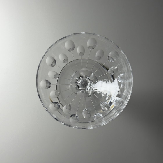 Image 1 of Val Saint Lambert Nestor “Hamlet” Cut – Set van 6 handgeslepen Art Deco kristallen champagne-/sorbetglazen, België, catalogus 19