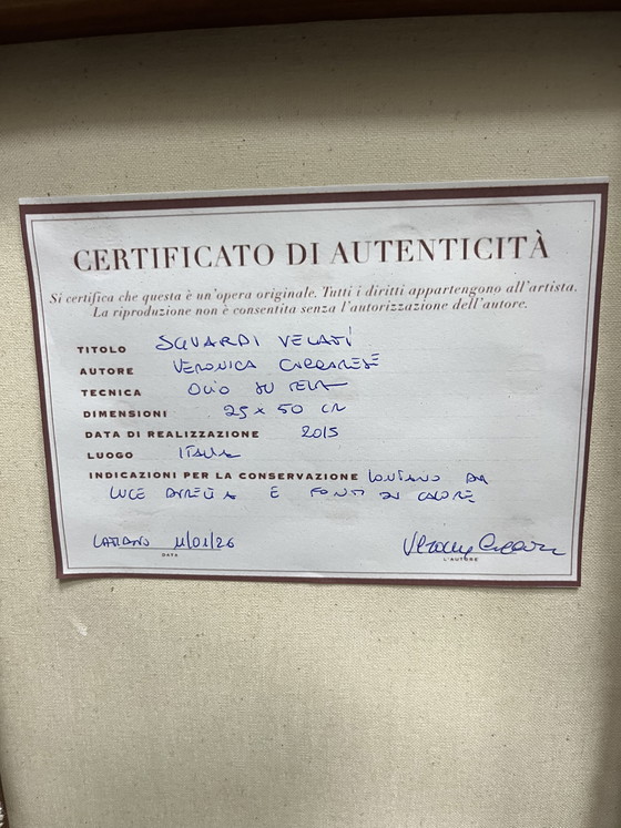 Image 1 of "Veiled Glances" by Veronica Ciccarese