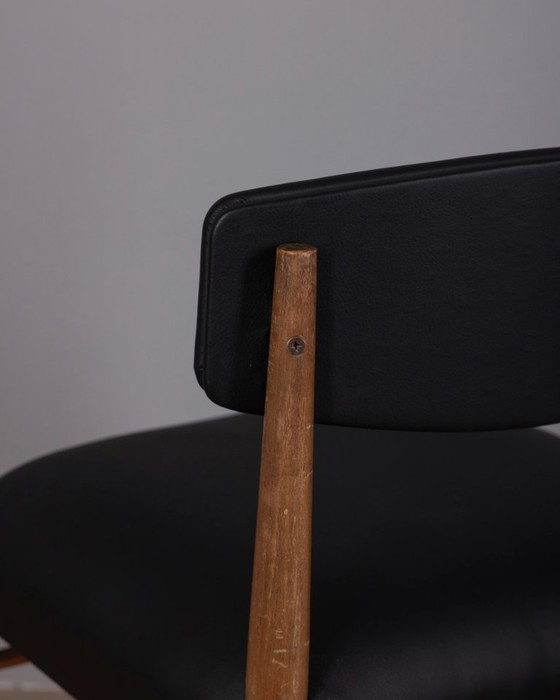 Image 1 of ENSEMBLE DE 4 CHAISES VINTAGE EN BOIS DE TECK DES ANNÉES 1960, DESIGN ITALIEN