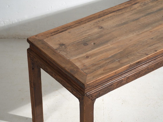 Antique long bench table in pine wood – China, circa 1900 – Dining tables (photo 10 of 40)