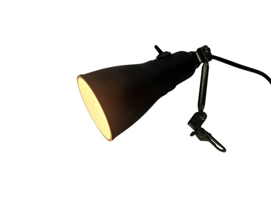 Pfaff - Industrial Bakelite Machine Lamp - Adjustable Arm - Germany - 1950s – Desk lamps, Metal, Plastic (photo 6 of 9)