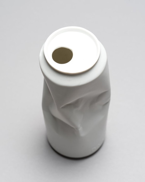 Image 1 of "Do Not Litter" Rosenthal Studio-Line Tin Can Vase TRIO 20cm 14cm 10cm Coca-Cola