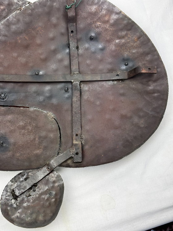 Image 1 of Ensemble de sculptures murales brutalistes signées B + D, vers 1965–1975