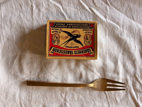 Image 1 of Cubiertos de bronce, Sigvard Bernadotte Scanline, años 50