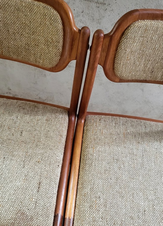 Image 1 of Set di 6 sedie da pranzo di Johannes Andersen per Uldum