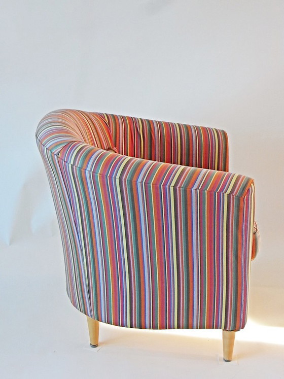 Image 1 of Silla de cóctel, IKEA, tela estilo 'Paul Smith', década de 1990.