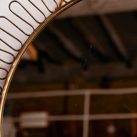 Image 1 of MK10810 Brass framed mirror by Josef Frank