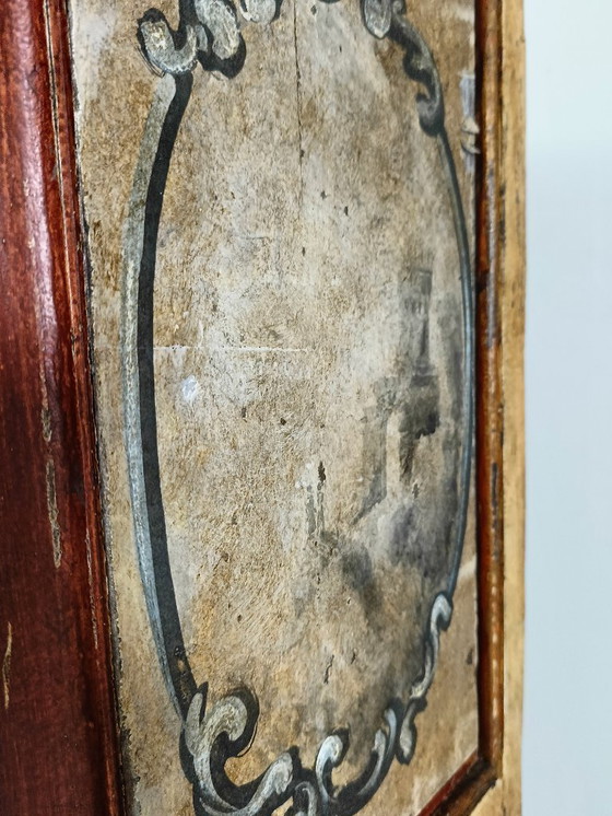 Image 1 of Antique French painted cabinet