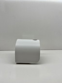 Joe Colombo Optic 02 Alessi ABS witte wekker, Italiaans design, verzamelobject