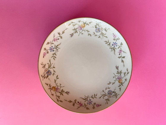 Image 1 of 6 Porzellanteller 20cm Fürstenberg Landhaus Gräfin Streublumen Cottage Goldrand