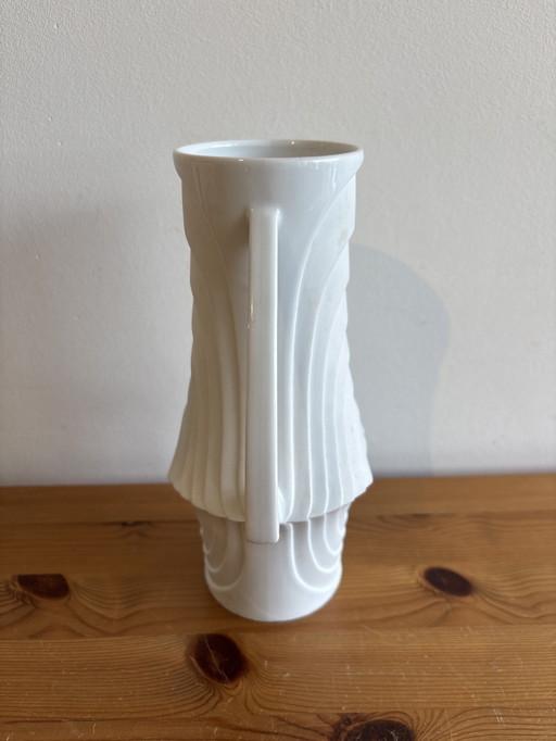 Vase en porcelaine Op Art de Royal Bavaria KPM