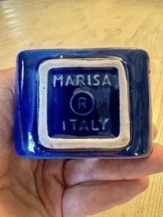 Organizer Vintage Marisa Italy in Ceramica Blu Cobalto, Anni ’60-’70 – Stoviglie (photo 2 of 6)