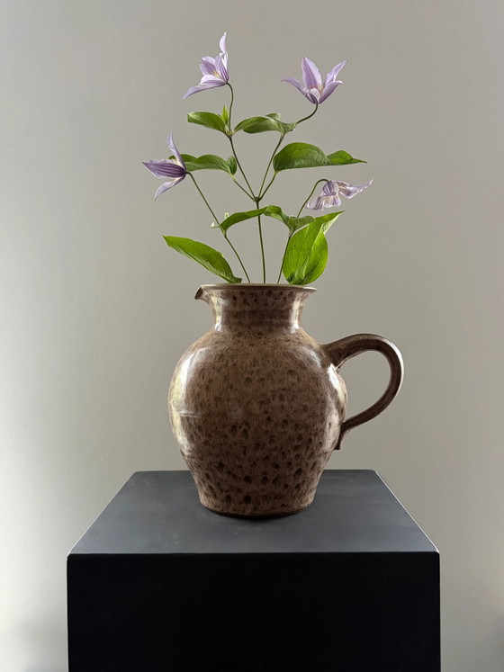 Grote vintage keramische kan / vaas – Vazen, Ceramic, Mid Century Modern (photo 3 of 6)