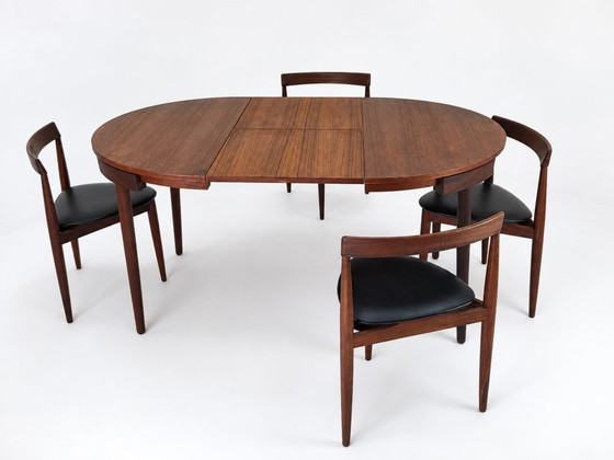 Salles à manger complètes Roundette en teck extensible par Hans Olsen pour Frem Røjle, Danemark années 1960 (photo 4 of 37)
