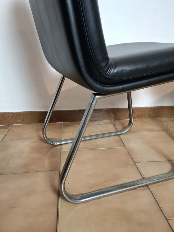 Image 1 of Ensemble de deux fauteuils en cuir des années 70