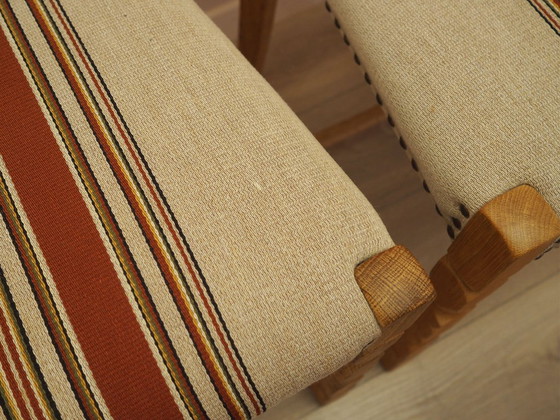 Set di Sedie da Pranzo di Henning Kjærnulf, Struttura in Rovere Massiccio, Danimarca, anni '60 – Textile (photo 5 of 13)