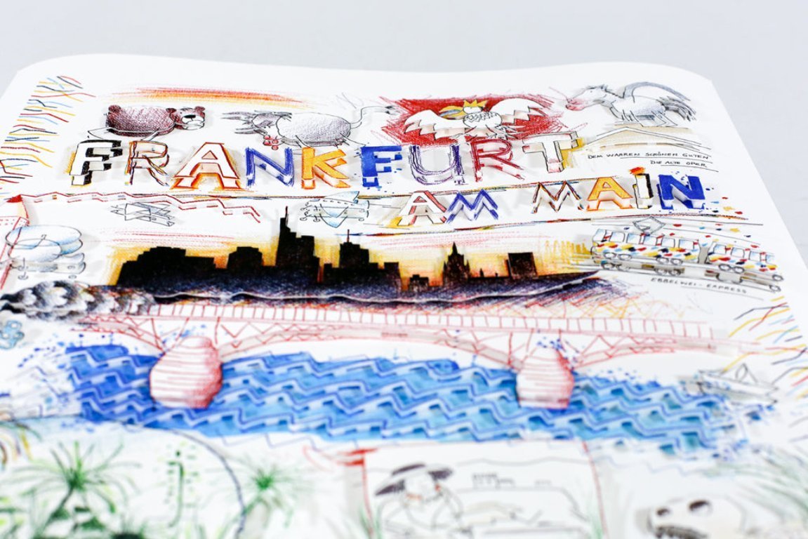 【セール】ドイツイラストレーター Wilhelm Schlote インテリア Schlote, Wilhelm - Frankfurt - Deluxe - 3D construction