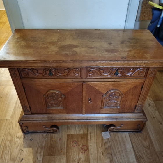 Image 1 of Antique vintage sideboard with 2 drawers and 2 doors
