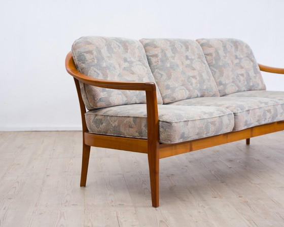 Image 1 of Vintage 3-zitsbank uit de jaren 70, fabrikant Wilhelm Knoll, midden-eeuwse stijl.