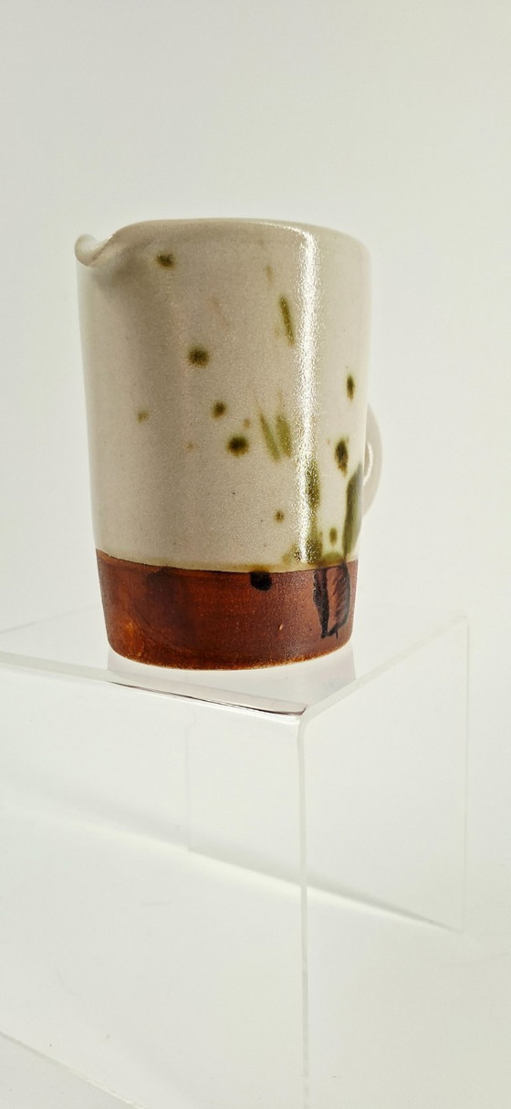 Image 1 of Small stoneware pitcher — La Colombe Pottery, 1970s