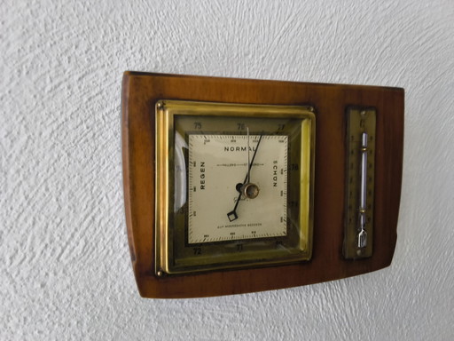 Barómetro antiguo – decoratieve objecten, Glass, Wood