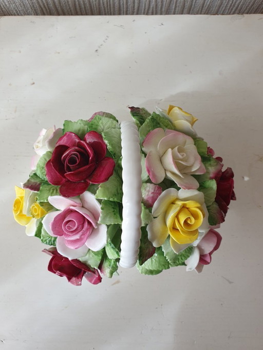 Royal Doulton Porzellan-Blumenkorb – 17 x 13 x 11 cm