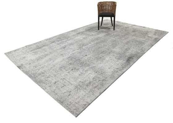 Image 1 of Hand-knotted vintage art rug 247x378