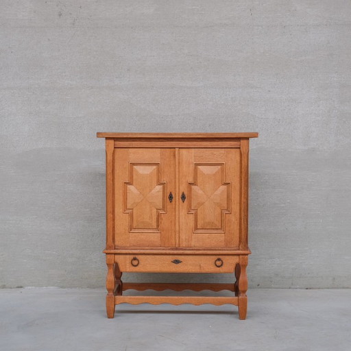 Mid-Century Danish Oak Side Cabinet or Bar attr. to Henning Kjaernulf
