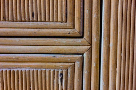 Dressoir van rotan uit de jaren 80 – Ladekasten, Wicker (photo 9 of 12)
