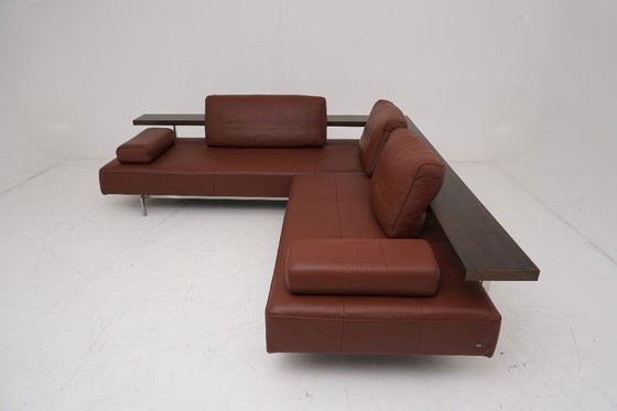 Image 1 of Rolf Benz Dono Couch Sofa Corner Couch Corner Sofa Leather Dono brown cognac pull-out