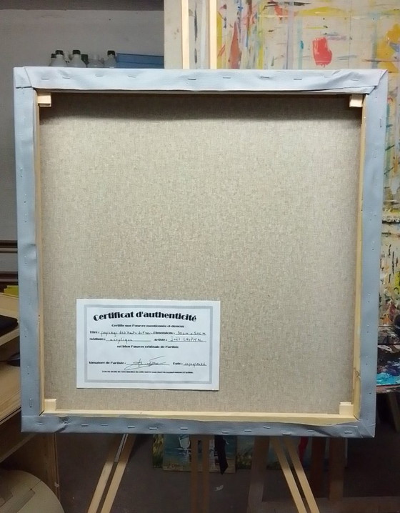 Image 1 of Joel LHOPITAL - Landscape of Hauts-de-France - Artist's Painting