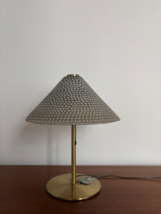 Image 1 of Grande lampe de table en verre et laiton de Peill & Putzler, années 1970