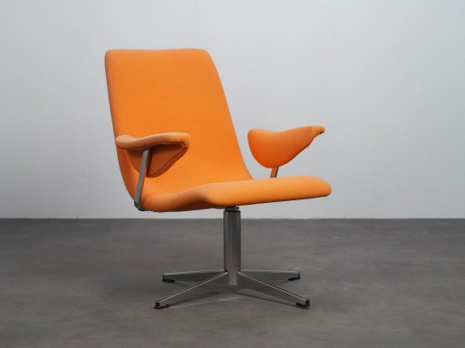 Fauteuil pivotant Space Age de Goldsiegel, Allemagne, années 1960 – Wool