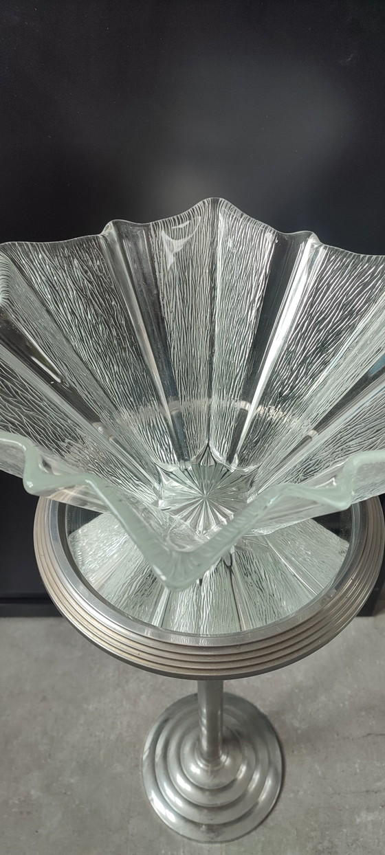 Image 1 of Grote vintage XXL kom van Walther Glas