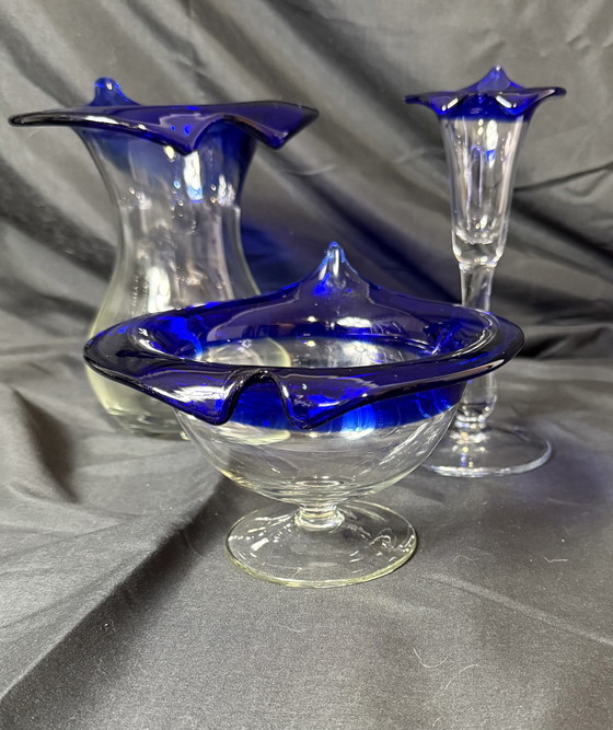 Image 1 of Oggetti in vetro di cobalto