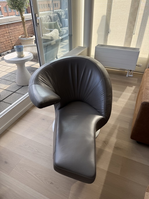 Leolux Parabolica design fauteuil | Wapiti leer | Factuur aanwezig | 2020