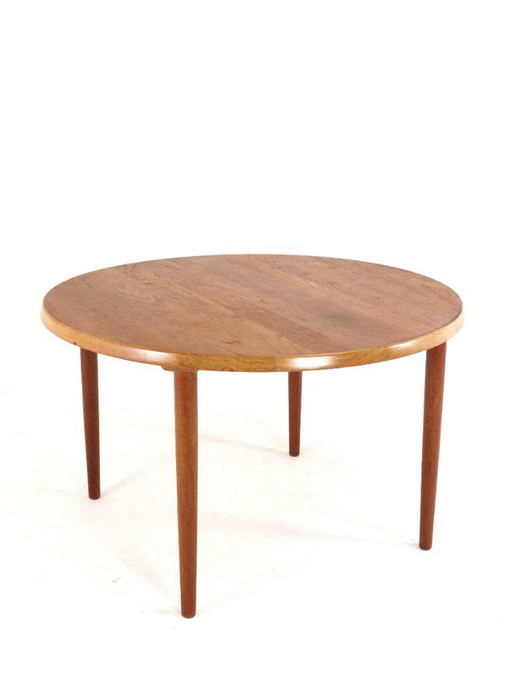 Table ronde danoise de salle à manger vintage