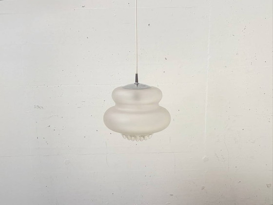 Image 1 of Suspension Peill & Putzzler AH 43 en cristal satiné, années 1970