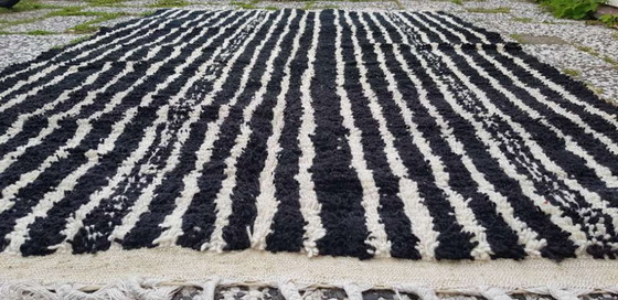 Image 1 of Hand-knotted Berber wool rug 242x165cm