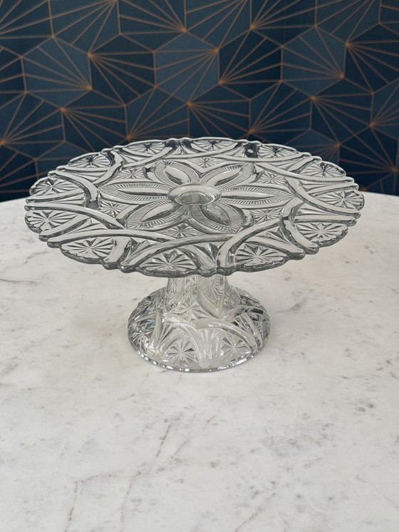 Image 1 of Val Saint Lambert - Alzata per torte - "LUCRÉCE" - 1913