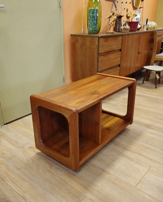 Image 1 of Vintage Dyrlund Teak Deens Audiomeubel / Platenspeler Kastje LP