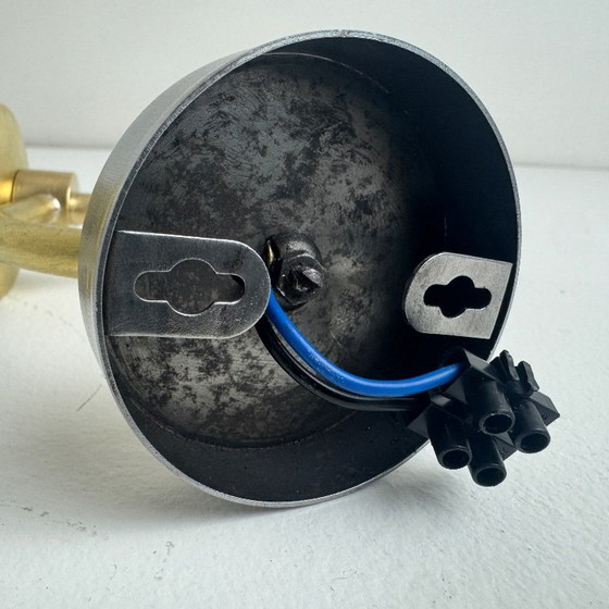 PAIR OF VINTAGE 1950S WALL LIGHTS – Brass (photo 4 of 10)
