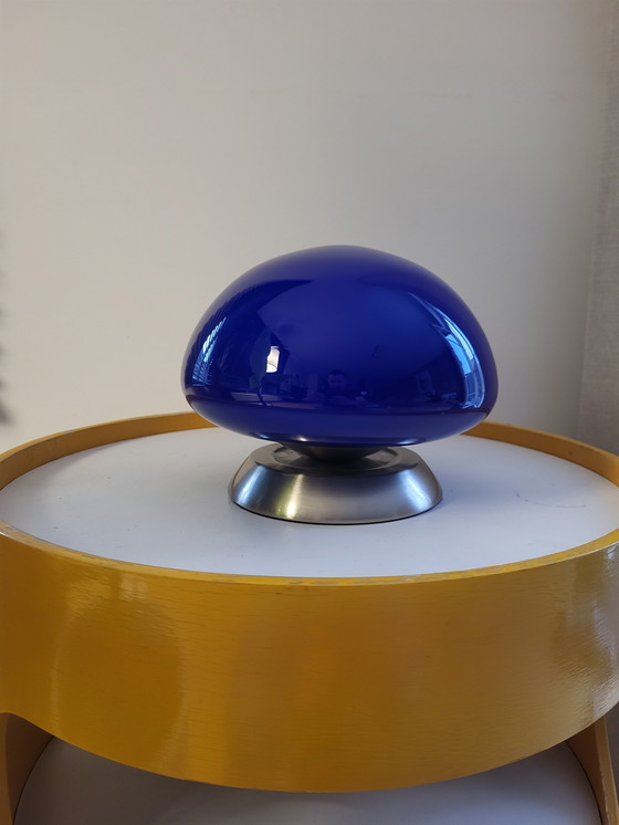 Image 1 of Mushroom Lamp, Blue, Linhai Junis