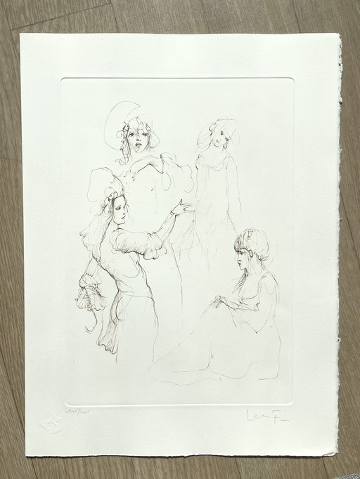 Leonor Fini, Zeldzame litho op Arches papier, Circa 1980