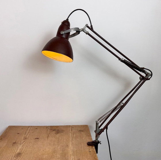 Image 1 of Vintage Brown Architect Table Lamp from Napako, 1950s