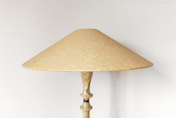 Image 1 of Lampe en onyx 62cm vintage 1970