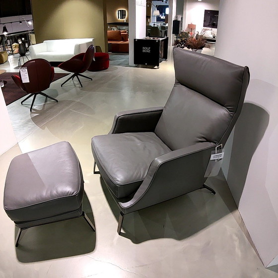 Image 1 of Natuzzi Clemmie Sessel mit Hocker